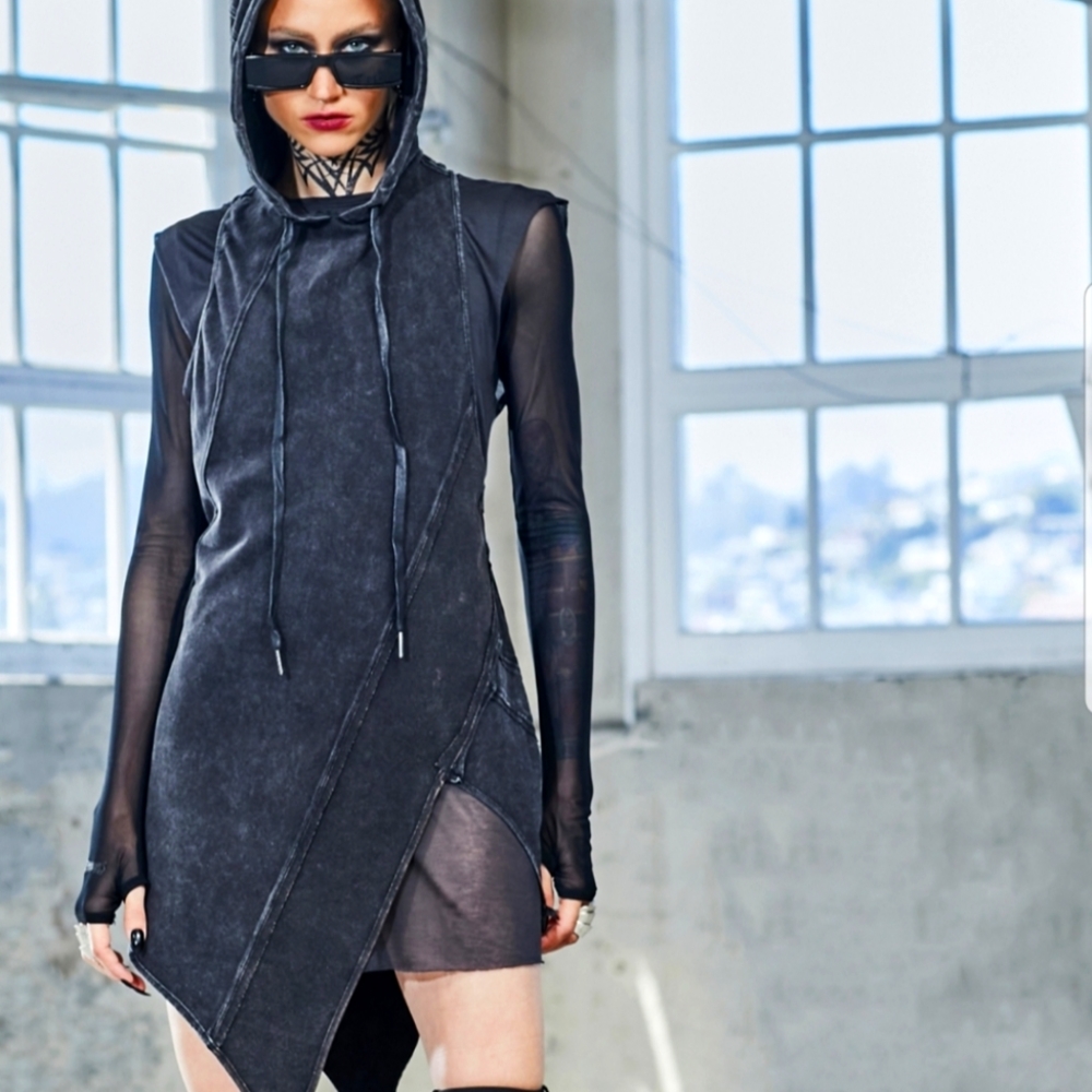 Basslline Hooded Asymmetrical Tank